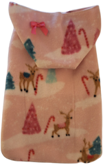 Pretty Pink Deer Hoodie Dress