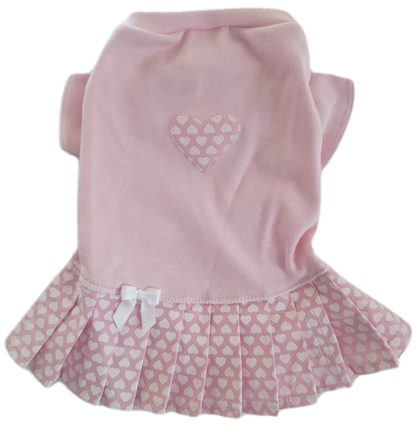 Pink Mini Hearts T Shirt Dress