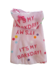 Pink "It's My Barkday"  Hoodie Dress