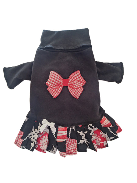 Christmas Bow Turtleneck Dress