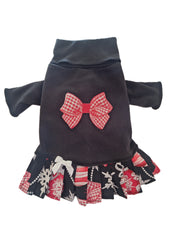 Christmas Bow Turtleneck Dress