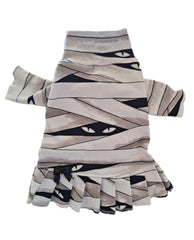 Mummy Halloween Mock Turtleneck Dress