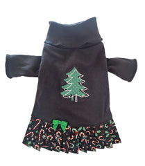 Candy and Tree Black Turtleneck Dress