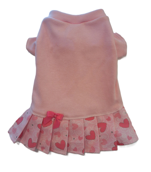 Hearts Pink T Shirt Dress