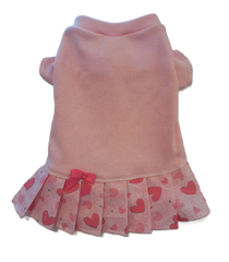 Hearts Pink T Shirt Dress