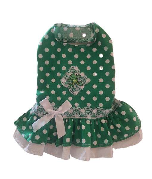 Spring Frog Green Dress