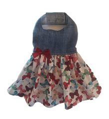 Denim and Butterflies Dress