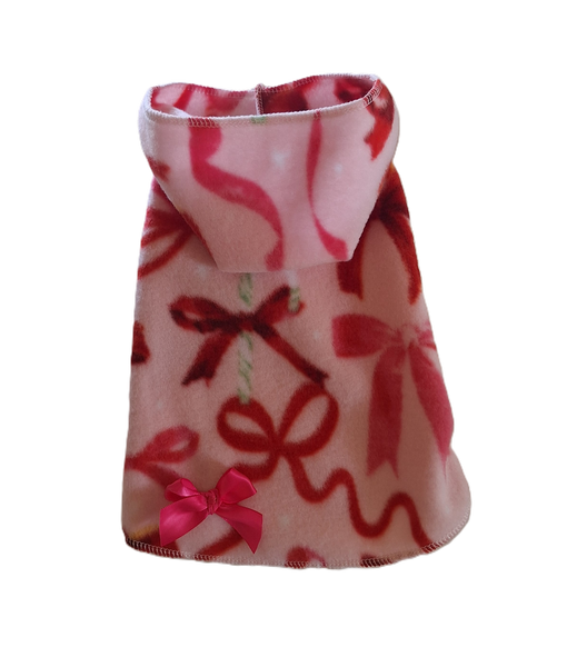 Pink Bows and Candy Christmas Hoodie Dress