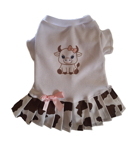 Cute Little Cow T Shirt Dress