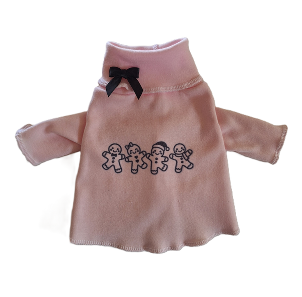 Pink Gingerbread People Turtleneck