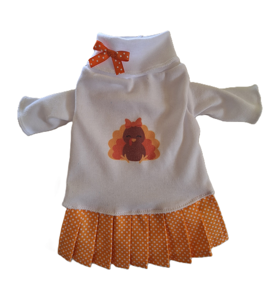 Thanksgiving Turkey Turtleneck Dress