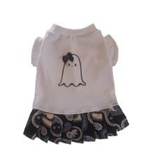 Halloween Ghost and Paisley T Shirt Dress