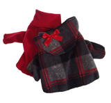 Pretty Red and Gray Plaid Hoodie