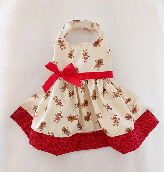 Christmas Red Gingerbread Dress