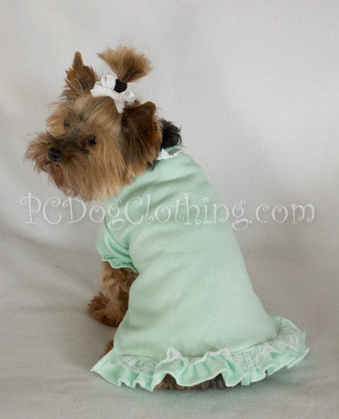 Pistachio Nightgown Short Sleeves