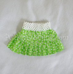 Little Green Flower Skirt