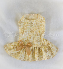 Drop waist Golden Snowflake Dress (CLEARANCE)