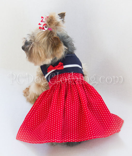 Red Sailor Girl Dress