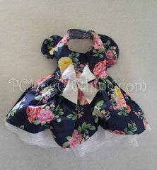 Navy Floral and Lace Dress (limited sizes available)