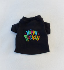 Happy Birthday Black T Shirt