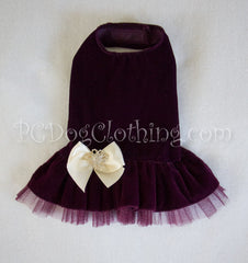 Royal Purple Velvet Dress