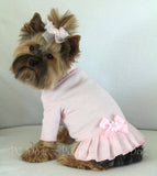 Baby Pink Turtleneck Shirt Dress