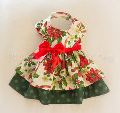 Christmas Cardinal Poinsettia Dress (CLEARANCE)