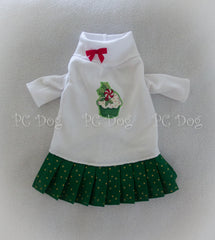Christmas Green Cupcake Turtleneck Shirt Dress